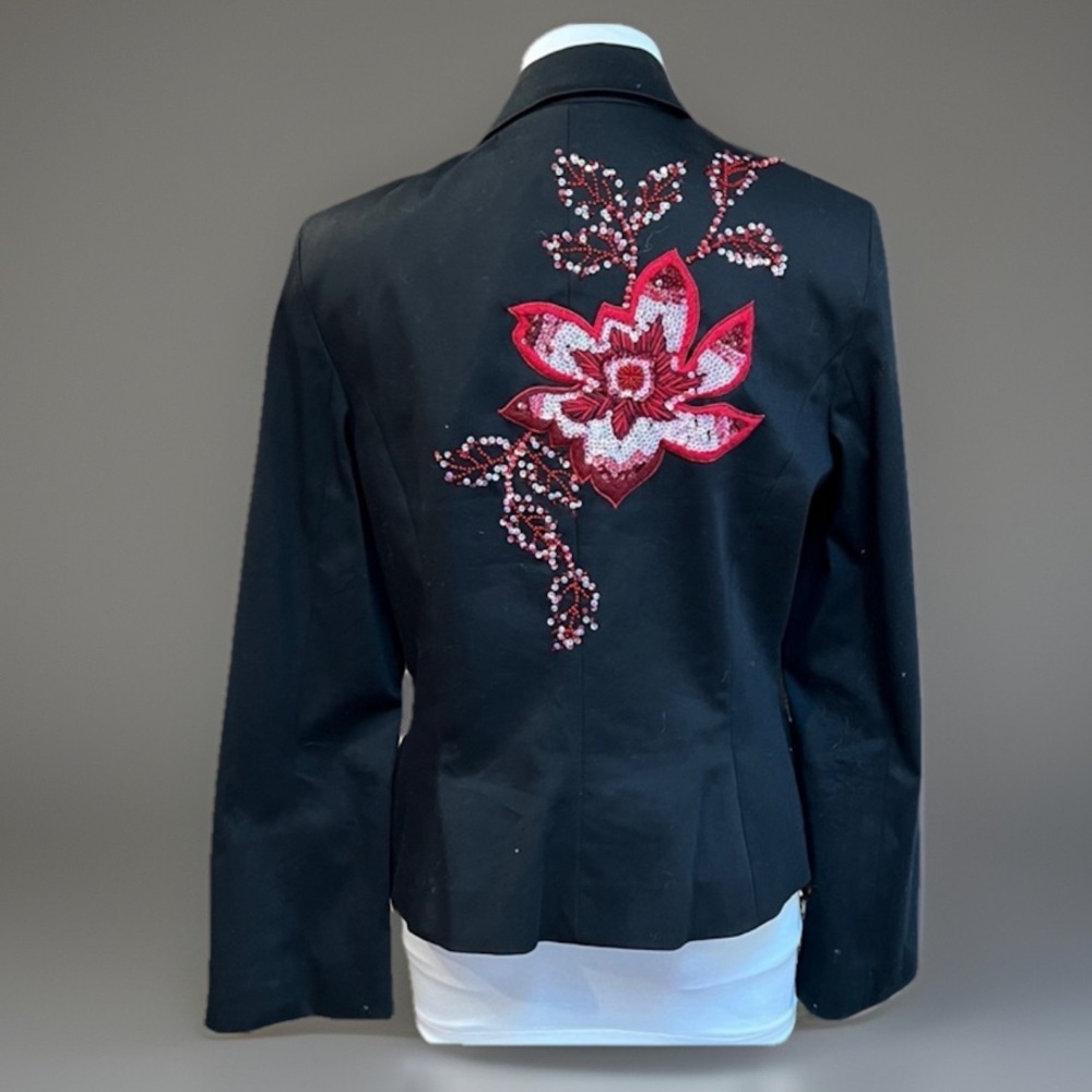 Vintage CACHE Beaded Sequin Blazer Jacket
